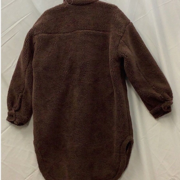 Gap Oversized Sherpa Shirt Jacket XL - Picture 4 of 10